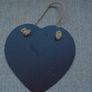 Home decor, Slate picture, Decoupage,Handmade art, Heart picture Image 2