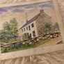 Early century water colour of a country house Image 2