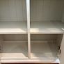 Solid Wood Dining Display Cabinet Cream Colour Image 4