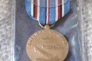 United States American Campaign Medal awarded for service during World War II between 1941 and 1945.