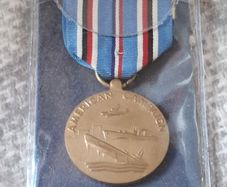 United States American Campaign Medal awarded for service during World War II between 1941 and 1945.