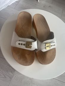Vintage Dr Scholls Wooden Sandals
