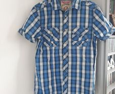 Tokyo Laundry blue check shirt Small