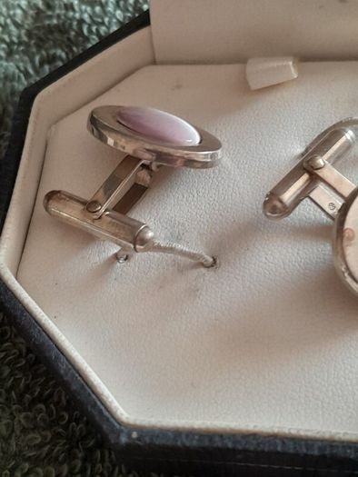 silver cufflinks