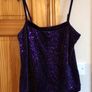 BNWT Per Una Purple Velvet and Sequin Cami and bolero set size 14 includes post Image 5
