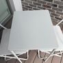 Outdoor white steel table Ikea Fejan Image 2