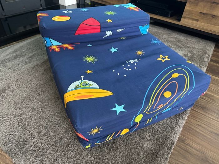 Kids Foldable Printed Chair Bed