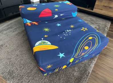 Kids Foldable Printed Chair Bed