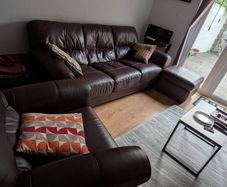 Leather suite