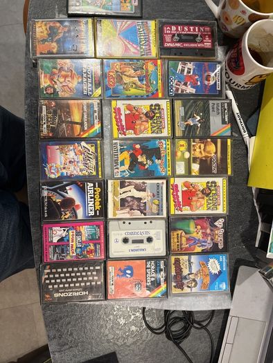 Huge ZX Spectrum Retro Game Lot (25+ Tapes) - Inc. Jetpac & Rare Clamshells