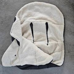 Winter Baby Car Seat Footmuff, Universal Car Seat Blanket for Baby w/Adjustable Collar, Waterproof Baby Car Seat Cover w/Zip, Warm Berber Fleece, Detachable and Machine Washable (Dark Grey)