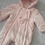 0-3m, Bnwot M&S Soft Velour Bear All-in-One Pramsuit Image 2