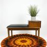 Vintage Retro Mid Century Teak  Bench/Telephone Table Image 2