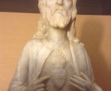 Fine Italian Marble Statue of The Sacred Heart