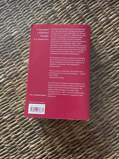 A Dictionary of Kleinian Thought, RD Hinshelwood. Classic text