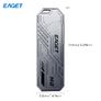EAGET Metal M.2 NVMe SSD Enclosure, External Portable M.2 NVMe SSD Case Adapter,USB 3.2 Gen 2 Type-C (10 Gbps) to NVMe PCIe M.2 SSD Enclosure Image 6