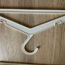 Bundle Set of 50 Plastic Nursery Baby Hangers for Babies Toddlers Kids Children, White with non slip hooks Image 2