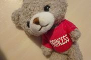 princess teddy keyring