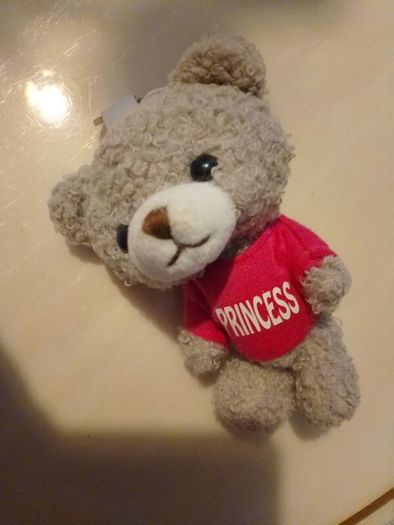 princess teddy keyring