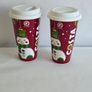 Costa Coffee Ceramic Mugs Christmas silicone lid Image 4