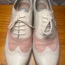 Clarks Narrative Beige & Pink Brogues Lace Up Flats Ladies UK7 EUR41 Image 4