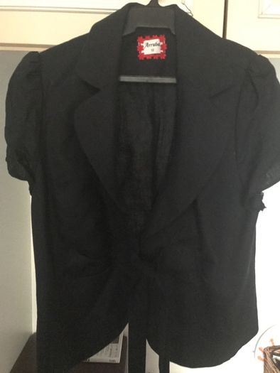 Short sleeved blazer navy size 12