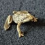 3 brass frogs,. Solid brass. Image 7