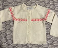 New - lovely baby girls cardigan 12-18 m