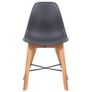Dining Chairs 4 pcs Black Plastic Image 3