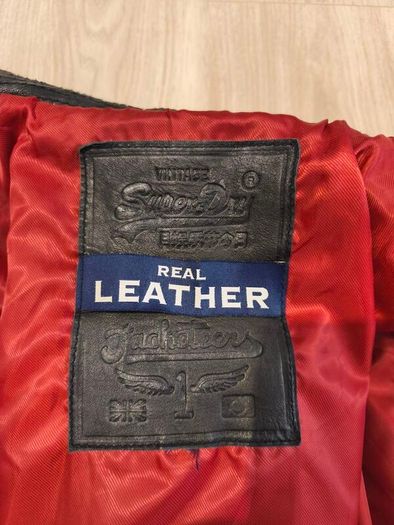 Superdry leather jacket size XL