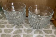 6 glass ice cream/ dessert dishes