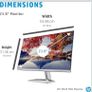HP FHD Monitor, HDMI, Black Head, Silver Stand, 24-Inch Image 4