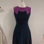 Diva Catwalk Navy blue purple cocktail dress Image 2