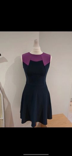 Diva Catwalk Navy blue purple cocktail dress
