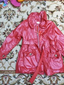 Girls red jacket 5-7yo