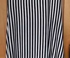 Navy Striped Dress, Made in Italy