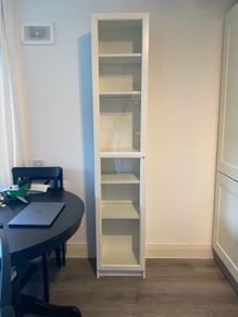Ikea Billy bookcase & glass door