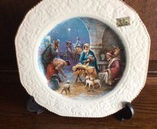 Vintage Carrigaline Cork Nativity picture plate