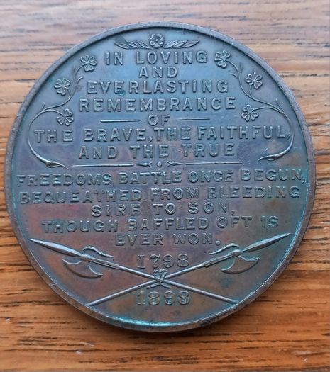 Theobald Wolfe Tone bronze medallions