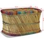 Coffee Table Bamboo with Chindi Details Multicolour Image 9