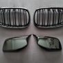 BMW 5 Series E60 E61 Kidney Grilles & Mirror Covers Set Brand New Image 7