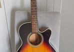 Takamine Japanese Acoustic Electric Guitar FP 450 SMC SB including Original Hard Case