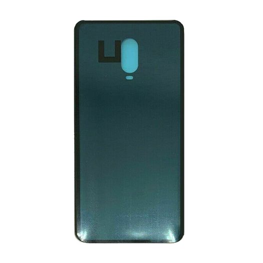 For OnePlus 6T 1+6T Rear Battery Cover Back Glass Panel Black Adhesive - FHTOP6TBCB