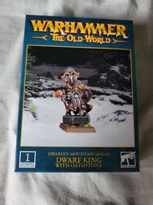 Games Workshop Warhammer The Old World Dwarf King with Oathstone Dwarfen Mountain Holds