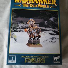 Games Workshop Warhammer The Old World Dwarf King with Oathstone Dwarfen Mountain Holds