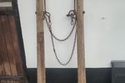 VINTAGE wood and steel horse harness