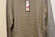 Paco grey marl light sweater diamante size 14 - New