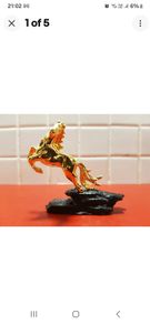 Risis 24 K plated Golden Horse Figurine  from Singapore. Perfect condition!Without box!RARE!!!