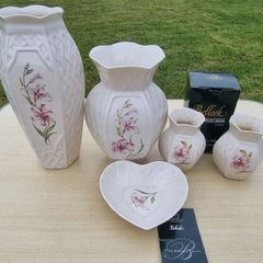 Belleek Pottery porcelain set