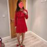 Chritmas Party Red Lace Dress - Delivery Image 2